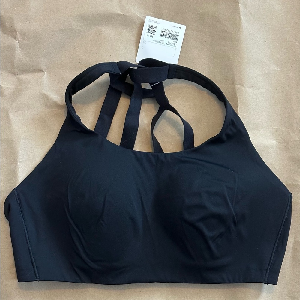 lululemon athletica Black Strappy High-Neck Sports Bra